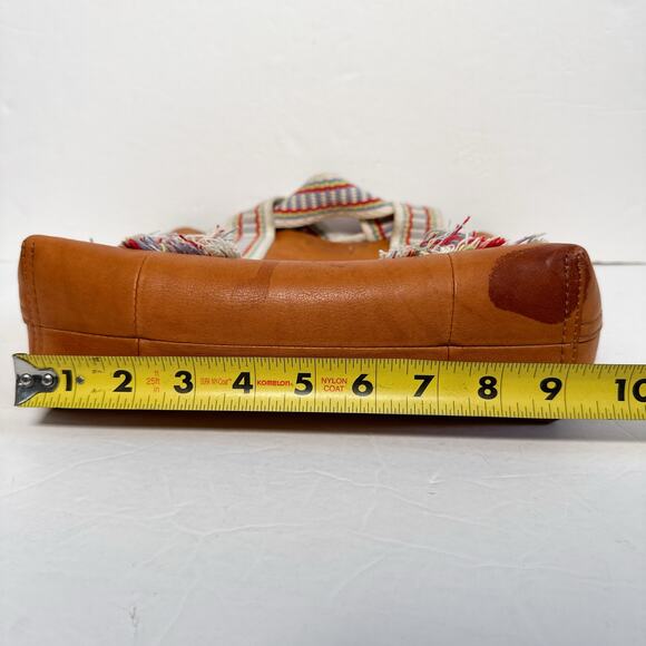 Madewell Leather Mini Transport Tote Woven Handles Tan (No Strap) - Picture 13 of 13